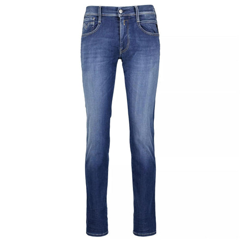 Jeans Uomo ANBASS cinque tasche slim Jeans scuro REPLAY- Francavilla Moda